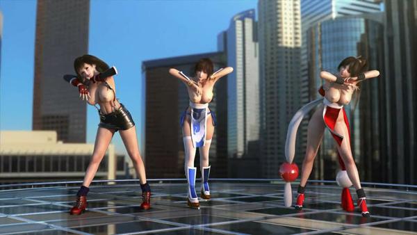 3D 格斗三人娘